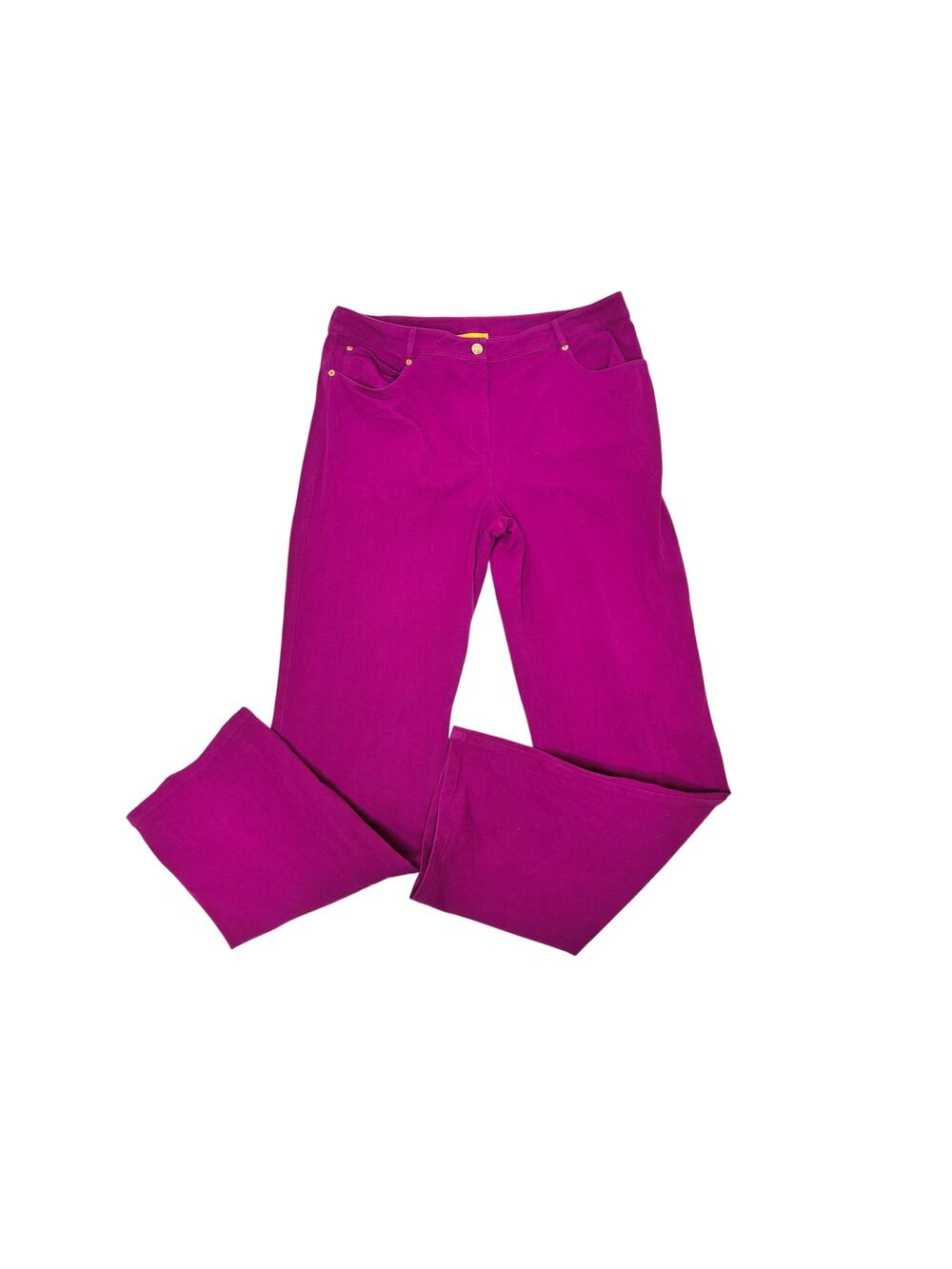 St. John Fuschia Straight Leg High Waist Pants 14